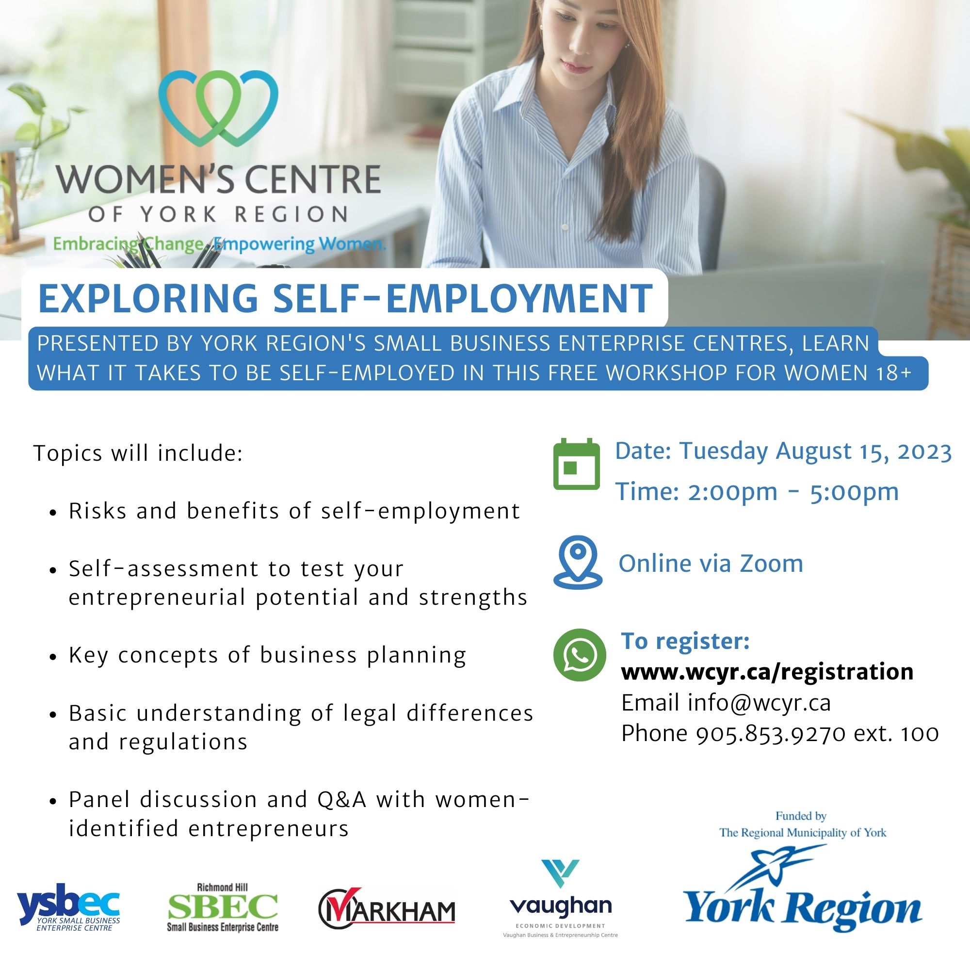 Women’s Centre Self-Employment Workshop